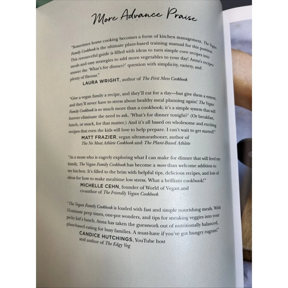 Vegan Family Cookbook : Simple, Balanced Cooking for Real Life by Anna Pippus...